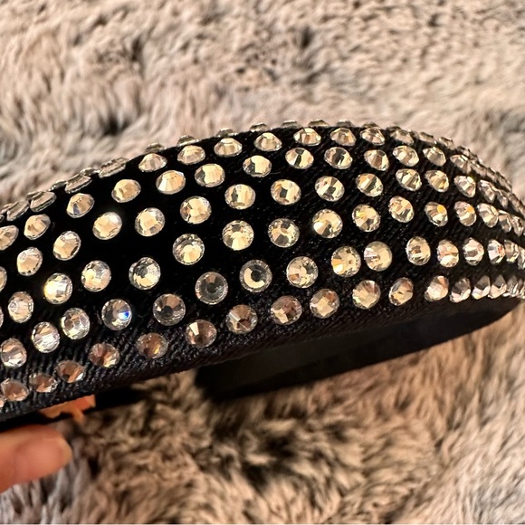 NWOT Marella by Max Mara Crystal Headband Black Fall/Winter/ Holidays - Picture 11 of 14